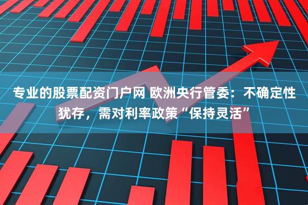 专业的股票配资门户网 欧洲央行管委：不确定性犹存，需对利率政策“保持灵活”